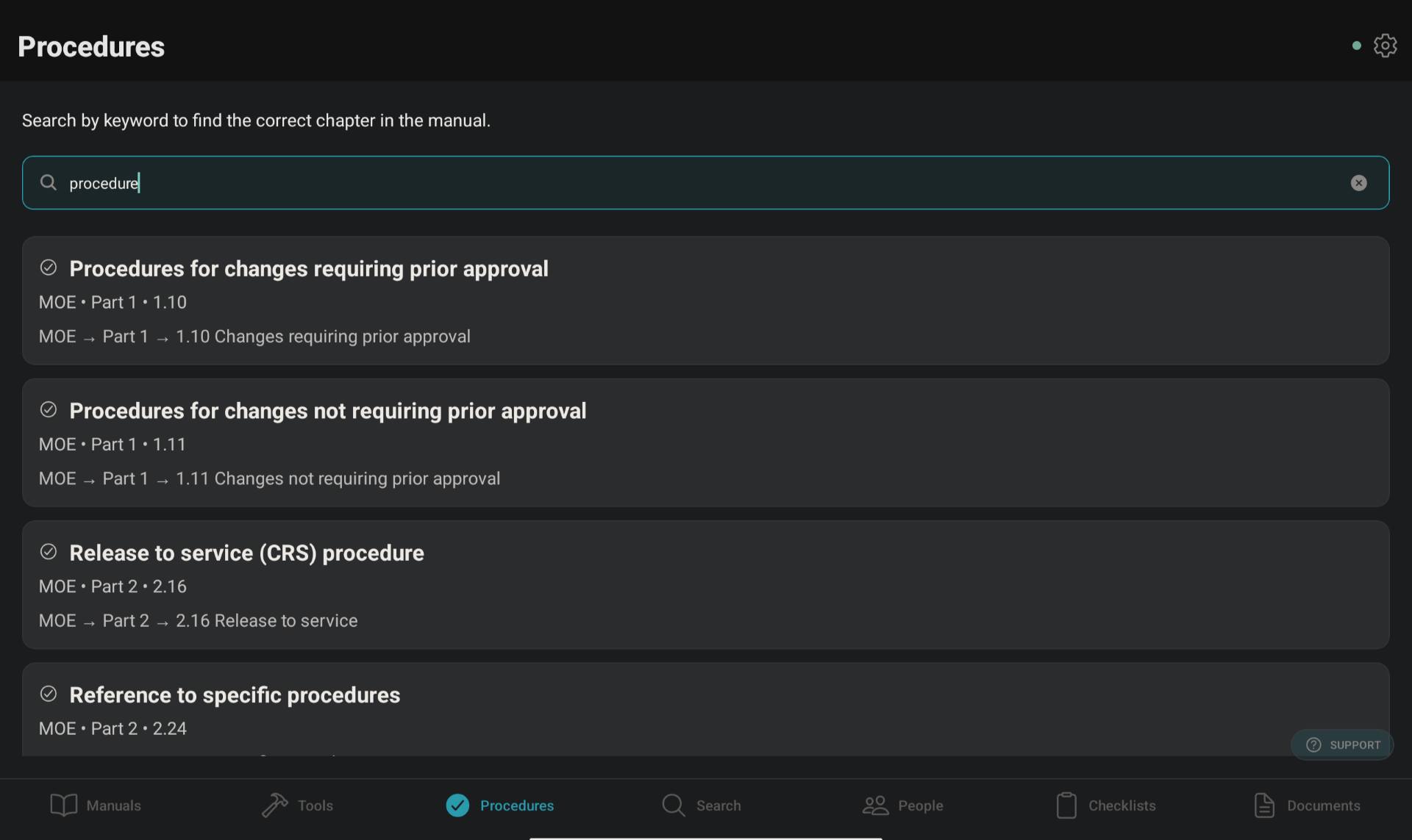 Easyfind tablet view